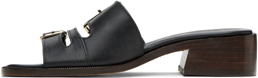 A.P.C. Black Aly À Talon Heeled Sandals