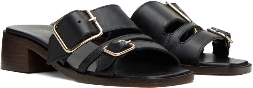 A.P.C. Black Aly À Talon Heeled Sandals