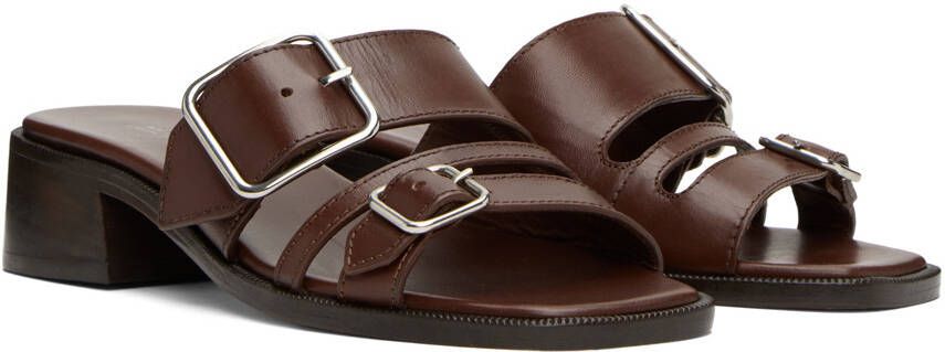 A.P.C. Brown Aly À Talon Heeled Sandals
