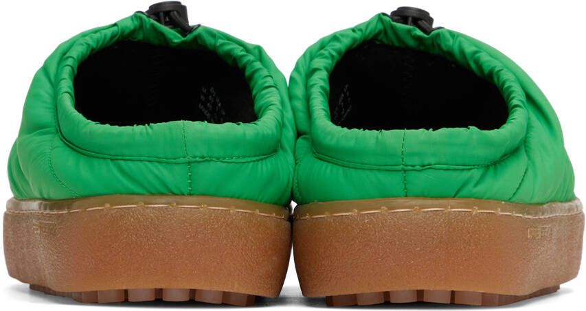 APRÈS Research SSENSE Exclusive Green Alpha Slippers
