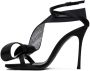 AREA Black Sergio Rossi Edition Marquise Heeled Sandals - Thumbnail 3