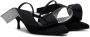 AREA Black Sergio Rossi Edition Marquise Heeled Sandals - Thumbnail 4
