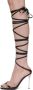 AREA Black Sergio Rossi Edition Shibari Heeled Sandals - Thumbnail 3