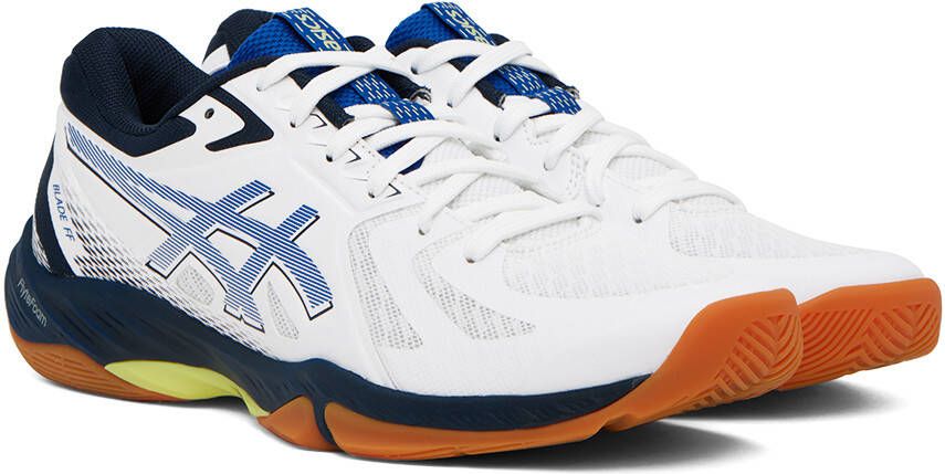 Asics White & Blue Blade FF Sneakers