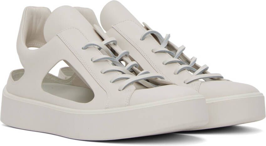 At.Kollektive White Kostas Murkudis Edition Cutout Sneakers