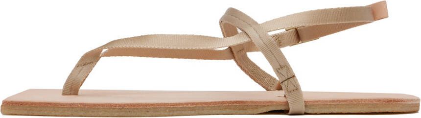 AURALEE Beige Foot The Coacher Edition Belted Sandals