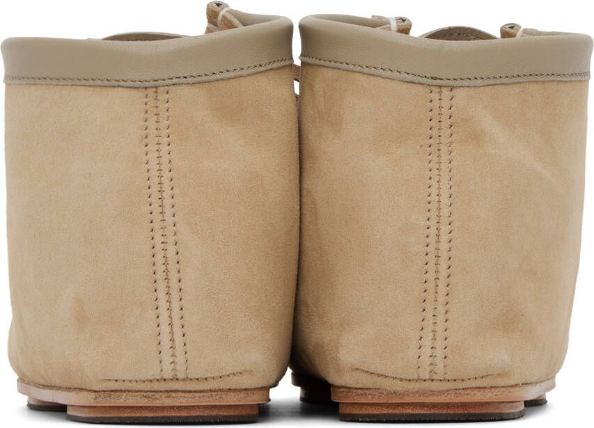 AURALEE Beige Mocassin Boots