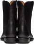 AURALEE Black Leather Boots - Thumbnail 2