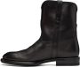 AURALEE Black Leather Boots - Thumbnail 3