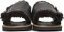 AURALEE Black Mouton Sandals - Thumbnail 2