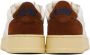 AUTRY White & Brown Medalist Low Sneakers - Thumbnail 2