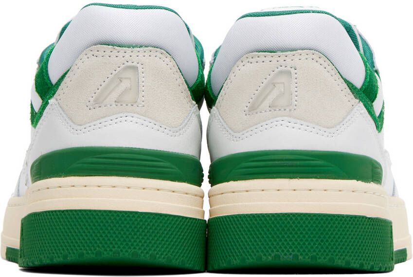 AUTRY White & Green CLC Sneakers