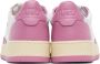 AUTRY White & Pink Medalist Low Sneakers - Thumbnail 2