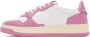 AUTRY White & Pink Medalist Low Sneakers - Thumbnail 3