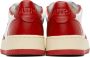 AUTRY White & Red Medalist Low Sneakers - Thumbnail 2