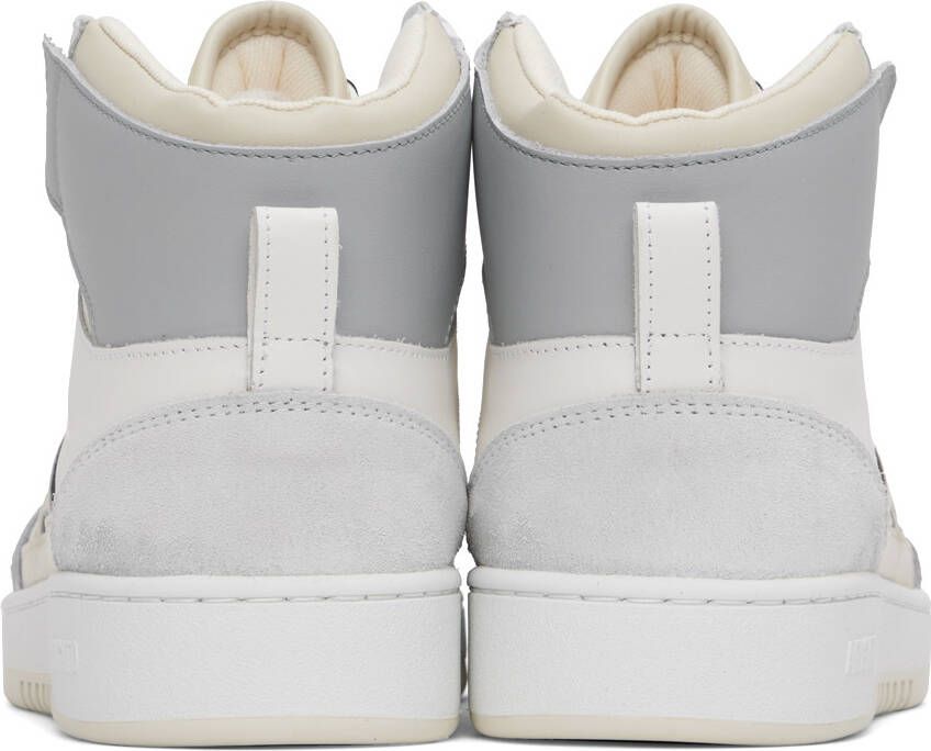 Axel Arigato Gray & White A-Dice Hi Sneakers