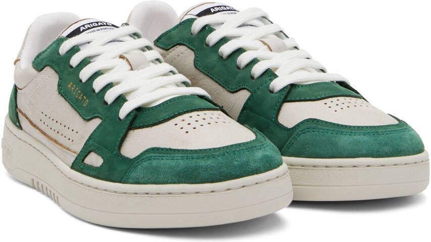 Axel Arigato Off-White & Green Dice Lo Sneakers