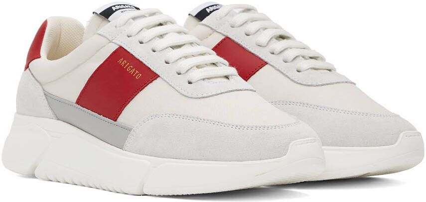 Axel Arigato Off-White & Red Genesis Vintage Runner Sneakers