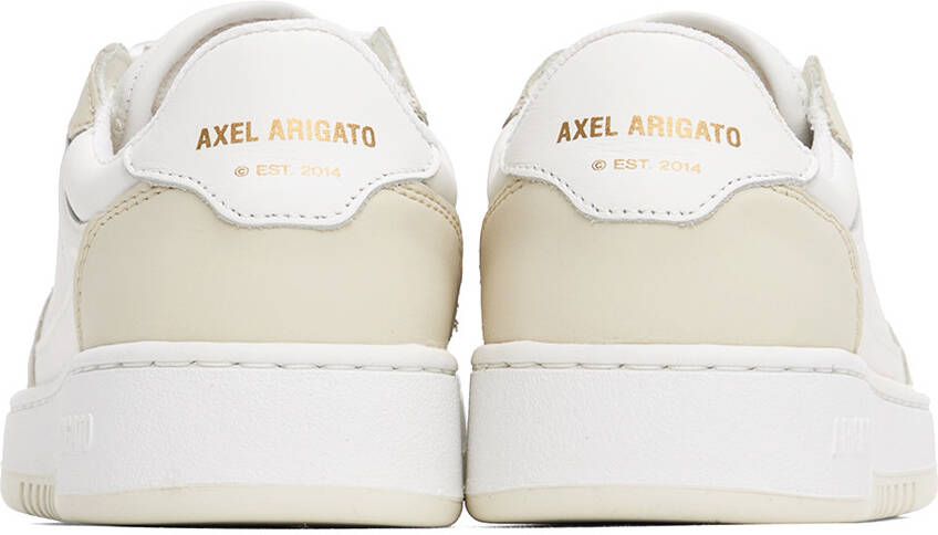 Axel Arigato White & Beige Dice Lo Sneakers