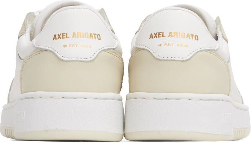 Axel Arigato White & Beige Dice Lo Sneakers