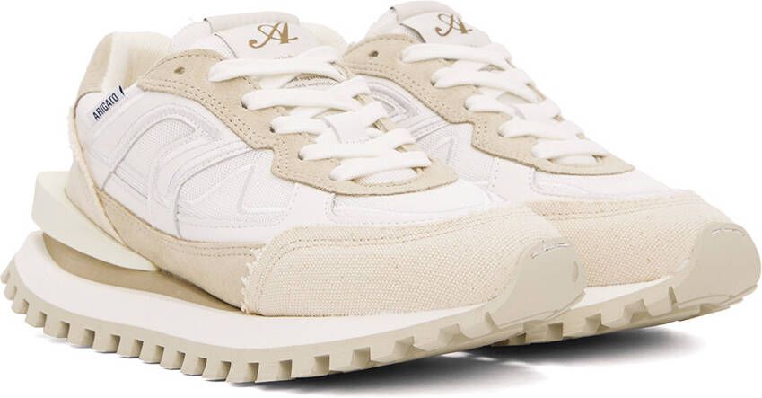 Axel Arigato White & Beige Sonar Sneakers