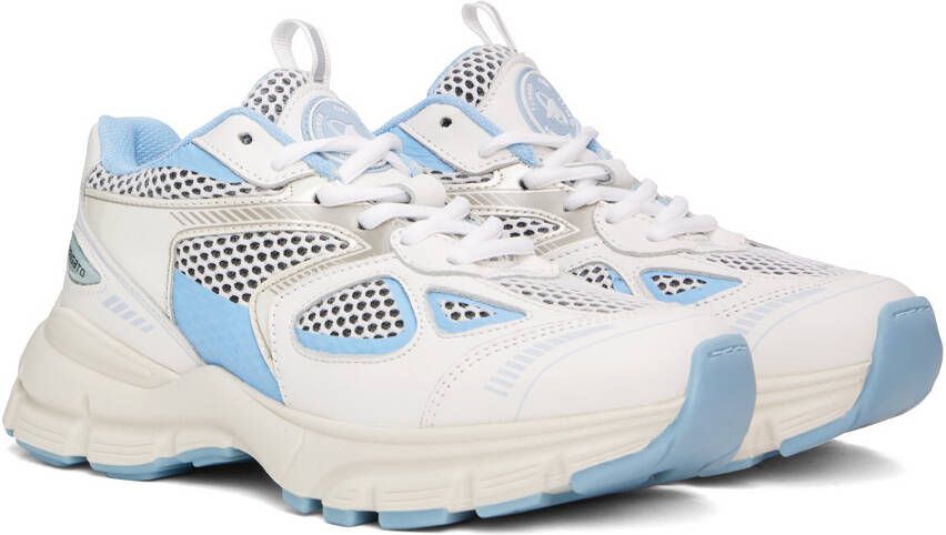 Axel Arigato White & Blue Marathon Sneakers