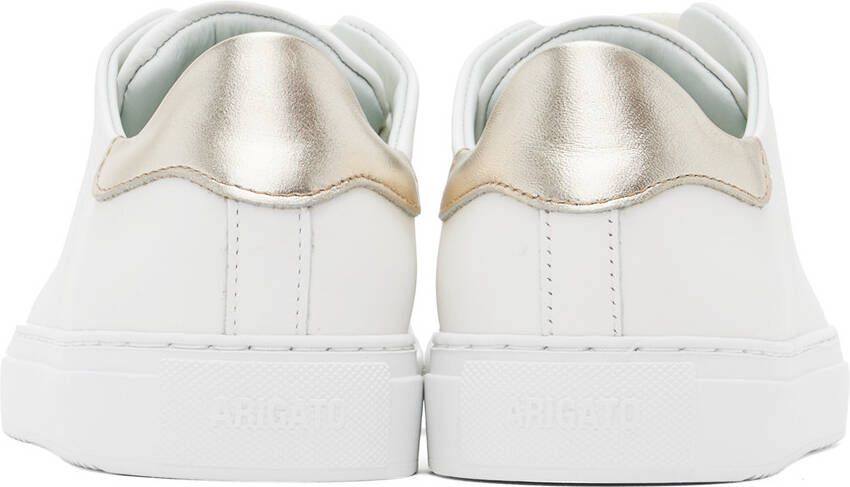 Axel Arigato White & Gold Clean 90 Sneakers