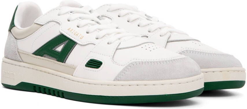 Axel Arigato White & Green A-Dice Lo Sneakers