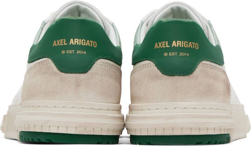 Axel Arigato White & Green Atlas Sneakers