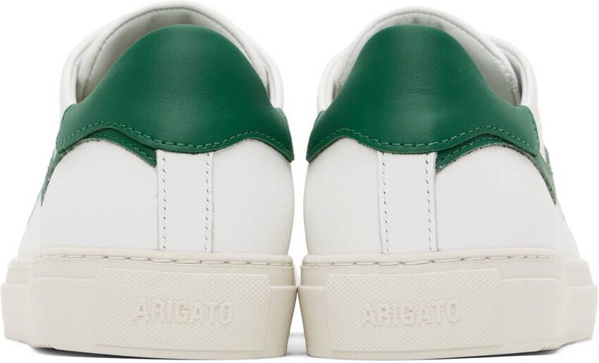 Axel Arigato White & Green Clean 90 Stripe Bee Bird Sneakers