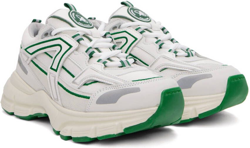 Axel Arigato White & Green Marathon R-Trail Sneakers