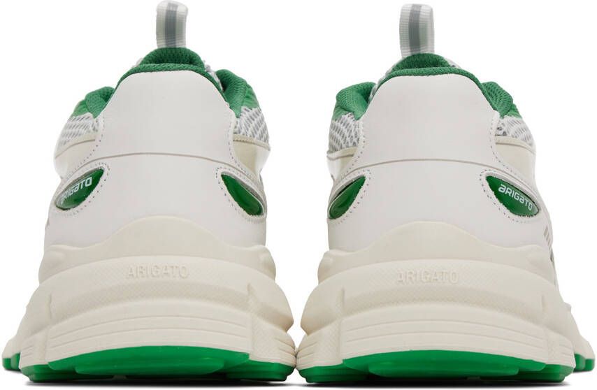 Axel Arigato White & Green Marathon Sneakers