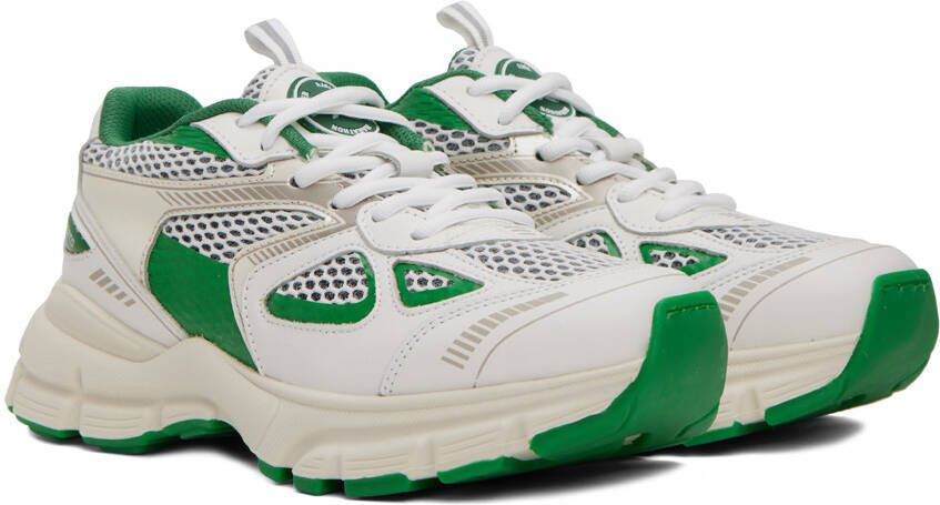 Axel Arigato White & Green Marathon Sneakers