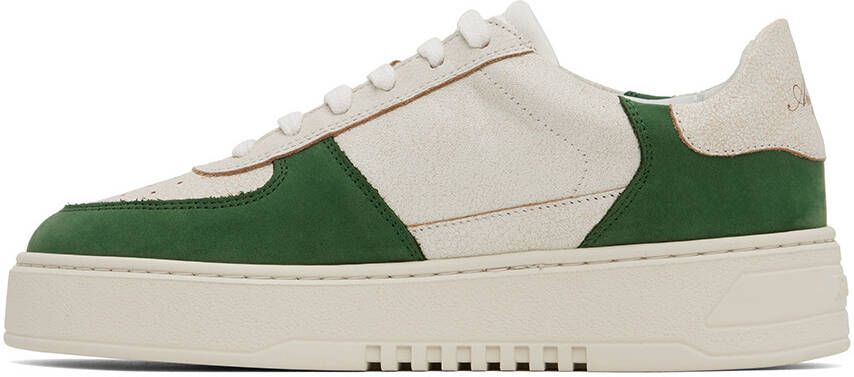 Axel Arigato White & Green Orbit Sneakers