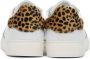 Axel Arigato White & Grey Leopard Dunk V2 Sneakers - Thumbnail 4