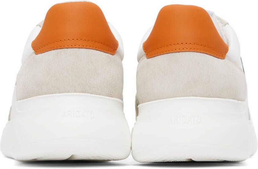 Axel Arigato White & Orange Genesis Vintage Runner Sneakers