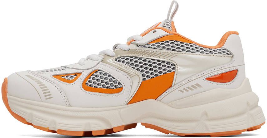 Axel Arigato White & Orange Marathon Runner Sneakers