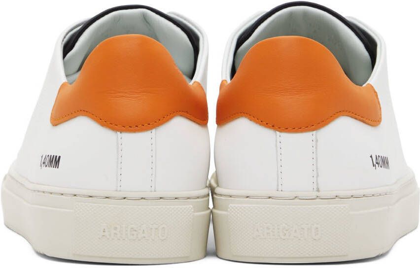 Axel Arigato White & Orange Triple Clean 90 Sneakers