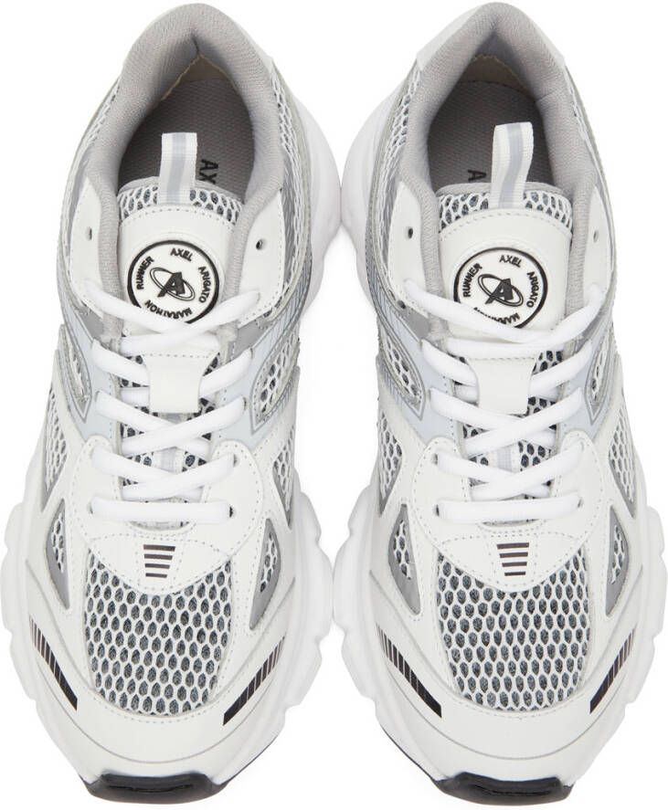 Axel Arigato White & Silver Marathon Runner Sneakers