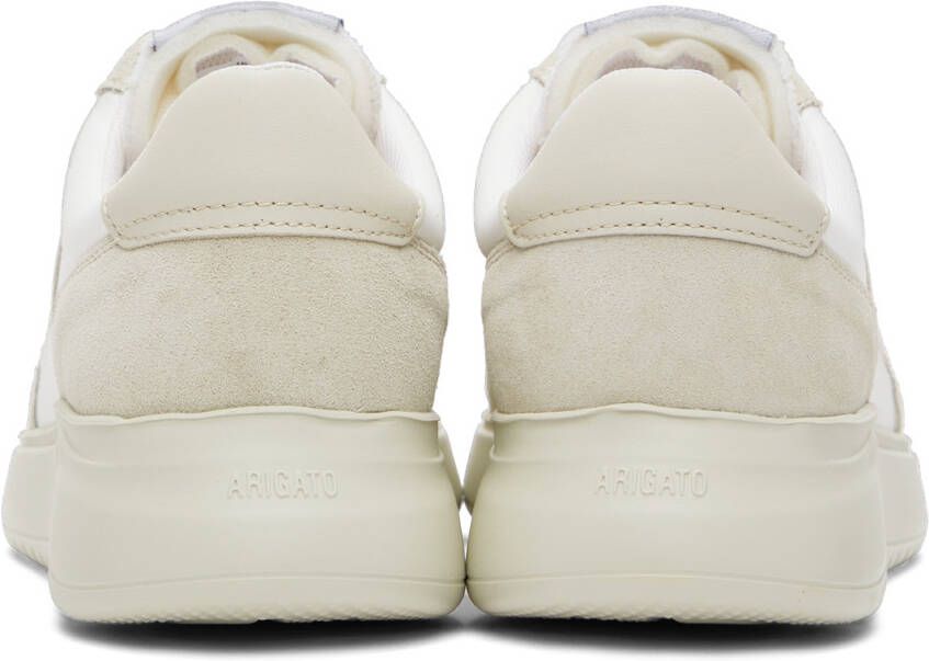 Axel Arigato White & Taupe Genesis Vintage Runner Sneakers