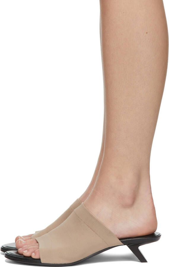 Balenciaga Beige Stretch Sandals