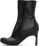 Balenciaga Black 80mm Heeled Toe Boots - Thumbnail 3