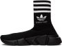 Balenciaga Black adidas Originals Edition Speed Sneakers - Thumbnail 3