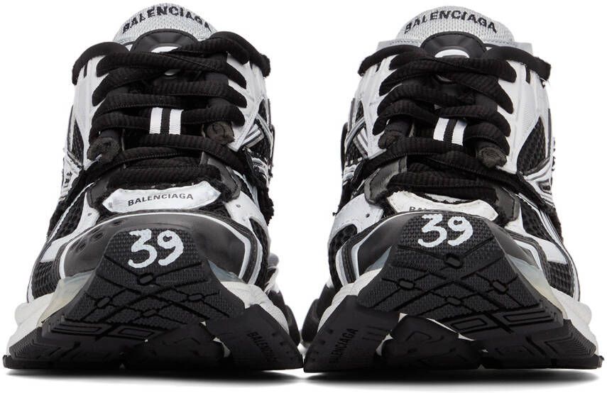 Balenciaga Black & White Runner Sneakers