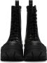 Balenciaga Black Bulldozer Lace-Up Boots - Thumbnail 2