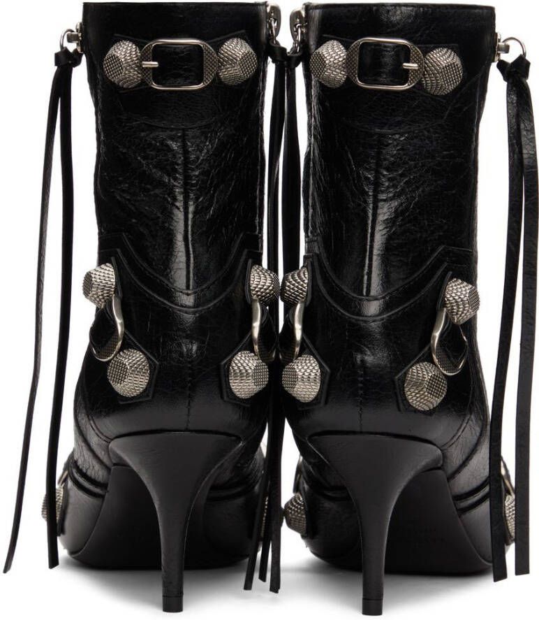 Balenciaga Black Cagole Ankle Boots