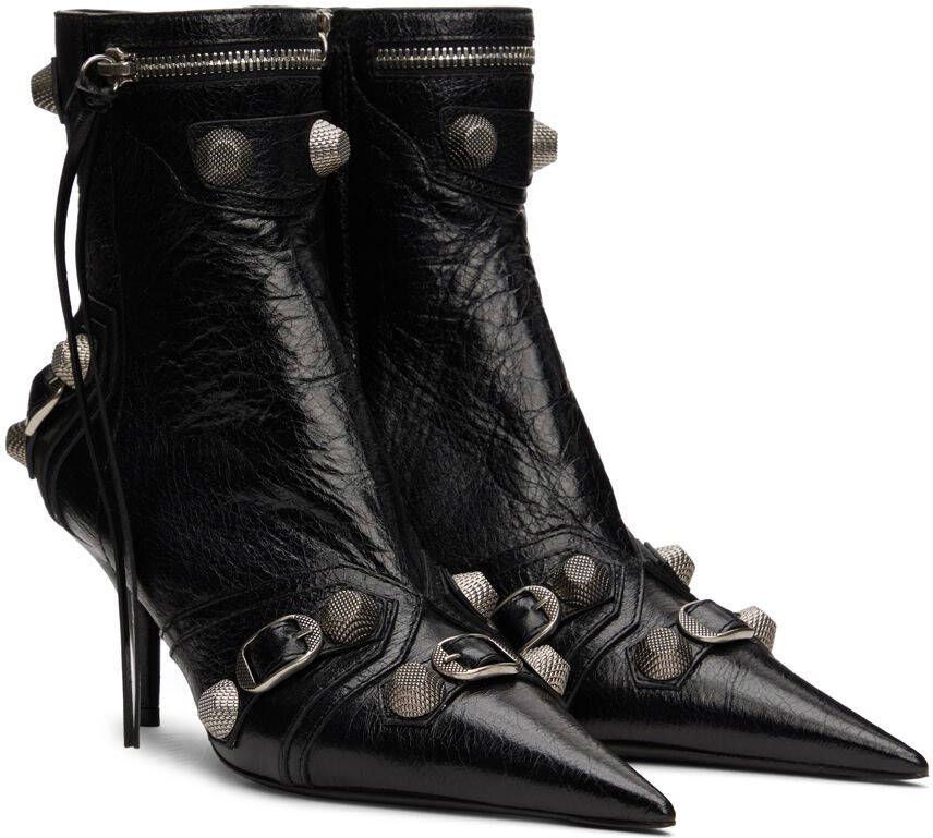 Balenciaga Black Cagole Ankle Boots