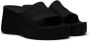 Balenciaga Black Chunky Wedge Sandals - Thumbnail 4