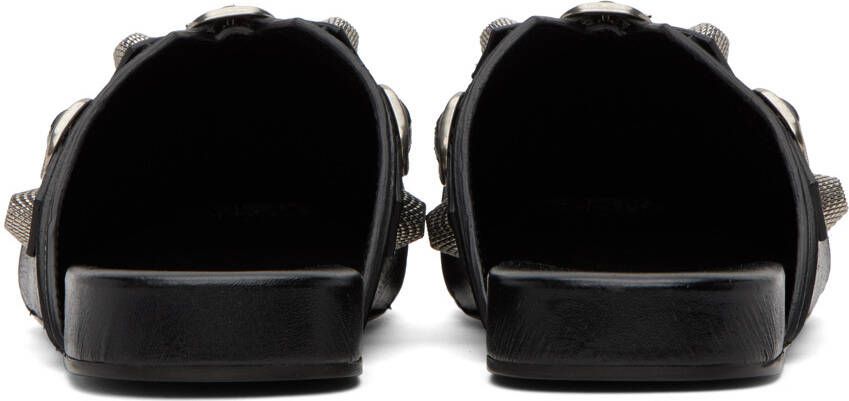 Balenciaga Black Cosy Cagole Slippers
