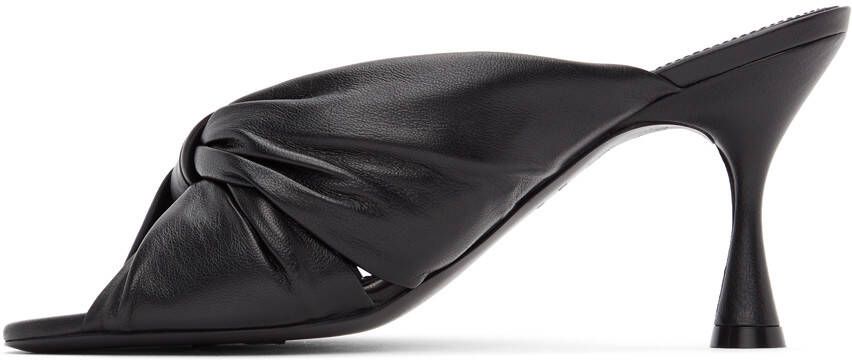 Balenciaga Black Drapy 80mm Mules